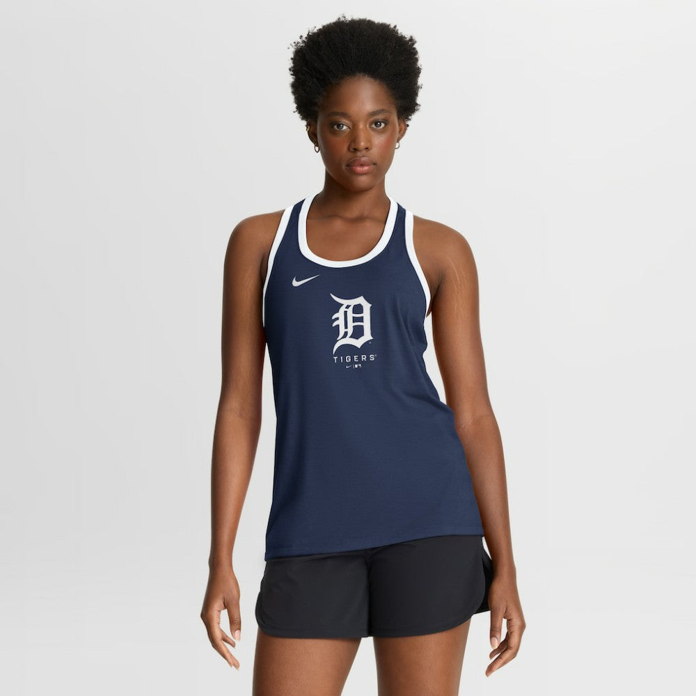 Detroit Tigers Women's Tri-Blend Dri-FIT Racerback Tank Top Navy