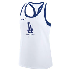 Los Angeles Dodgers Women's Tri-Blend Dri-FIT Racerback Tank Top White