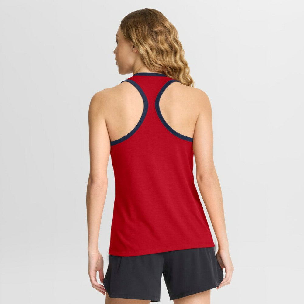 Atlanta Braves Women's Tri-Blend Dri-FIT Racerback Tank Top Red