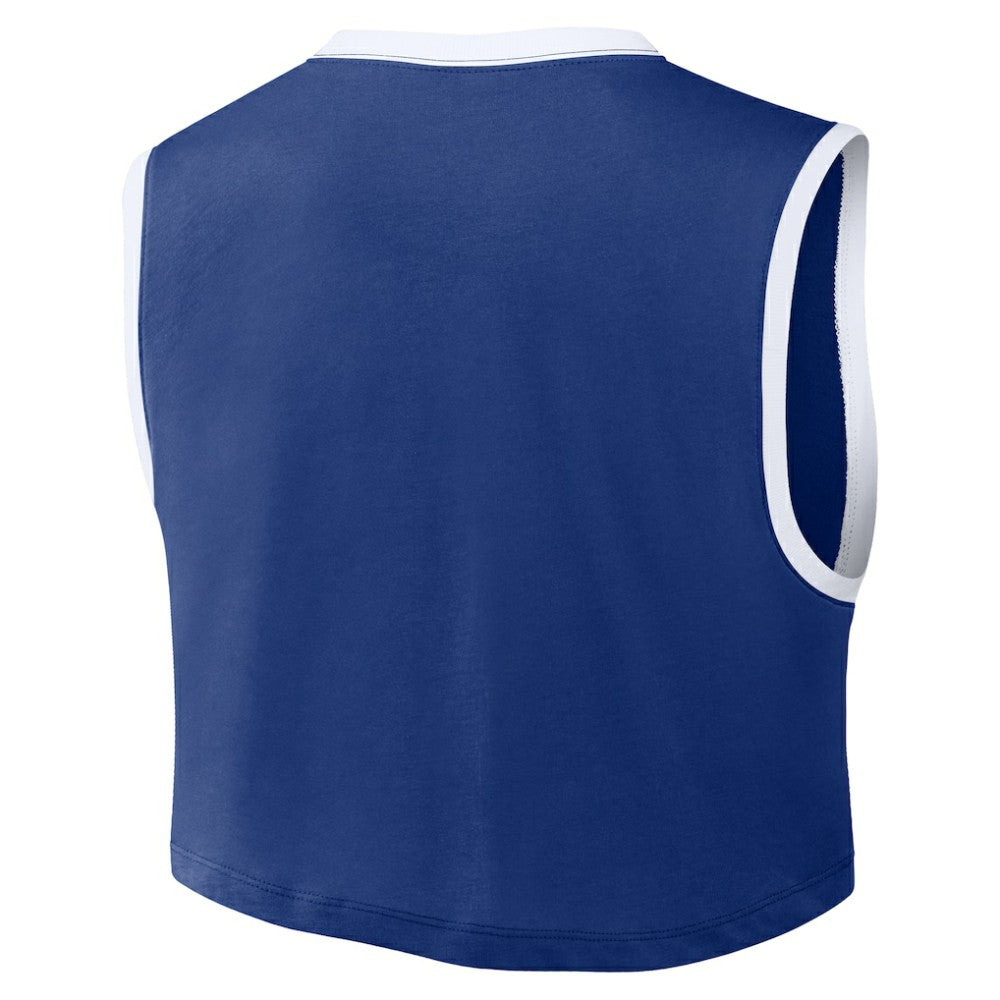 Chicago Cubs Women's Primetime Loose Dri-FIT Cropped Tank Top Royal