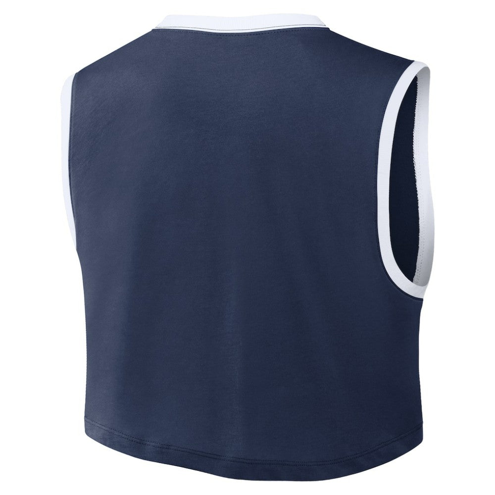 Atlanta Braves Women's Primetime Loose Dri-FIT Cropped Tank Top Navy