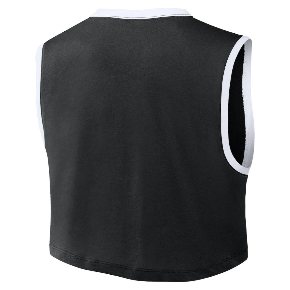 Los Angeles Dodgers Women's Primetime Loose Dri-FIT Cropped Tank Top Black