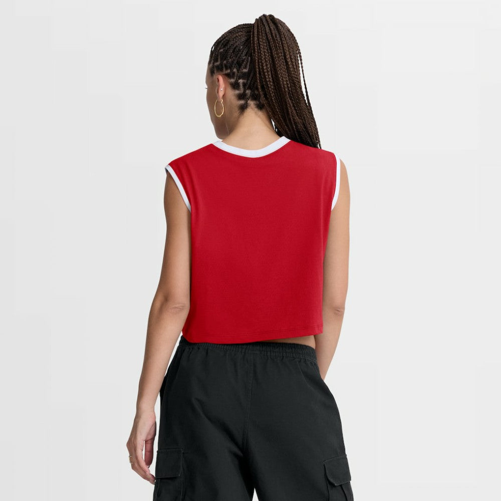 Philadelphia Phillies Women's Primetime Loose Dri-FIT Cropped Tank Top Red