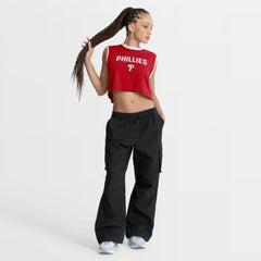 Philadelphia Phillies Women's Primetime Loose Dri-FIT Cropped Tank Top Red