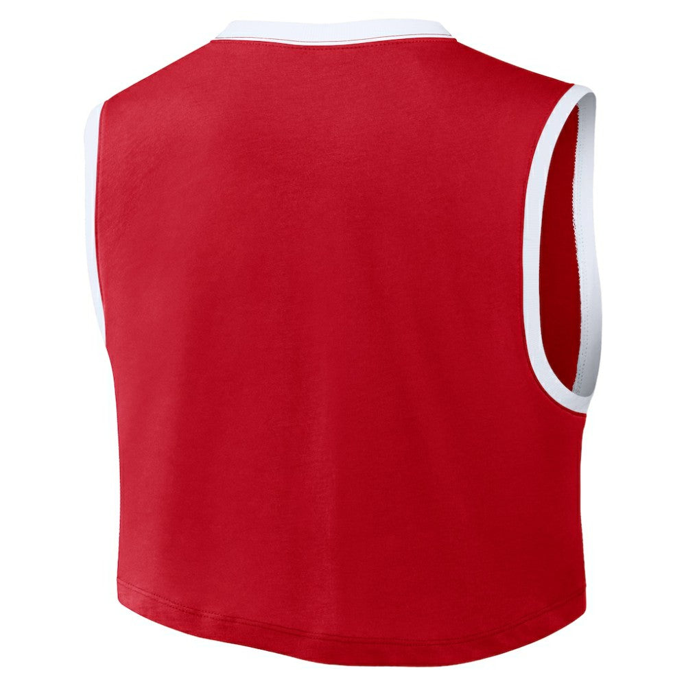 Philadelphia Phillies Women's Primetime Loose Dri-FIT Cropped Tank Top Red