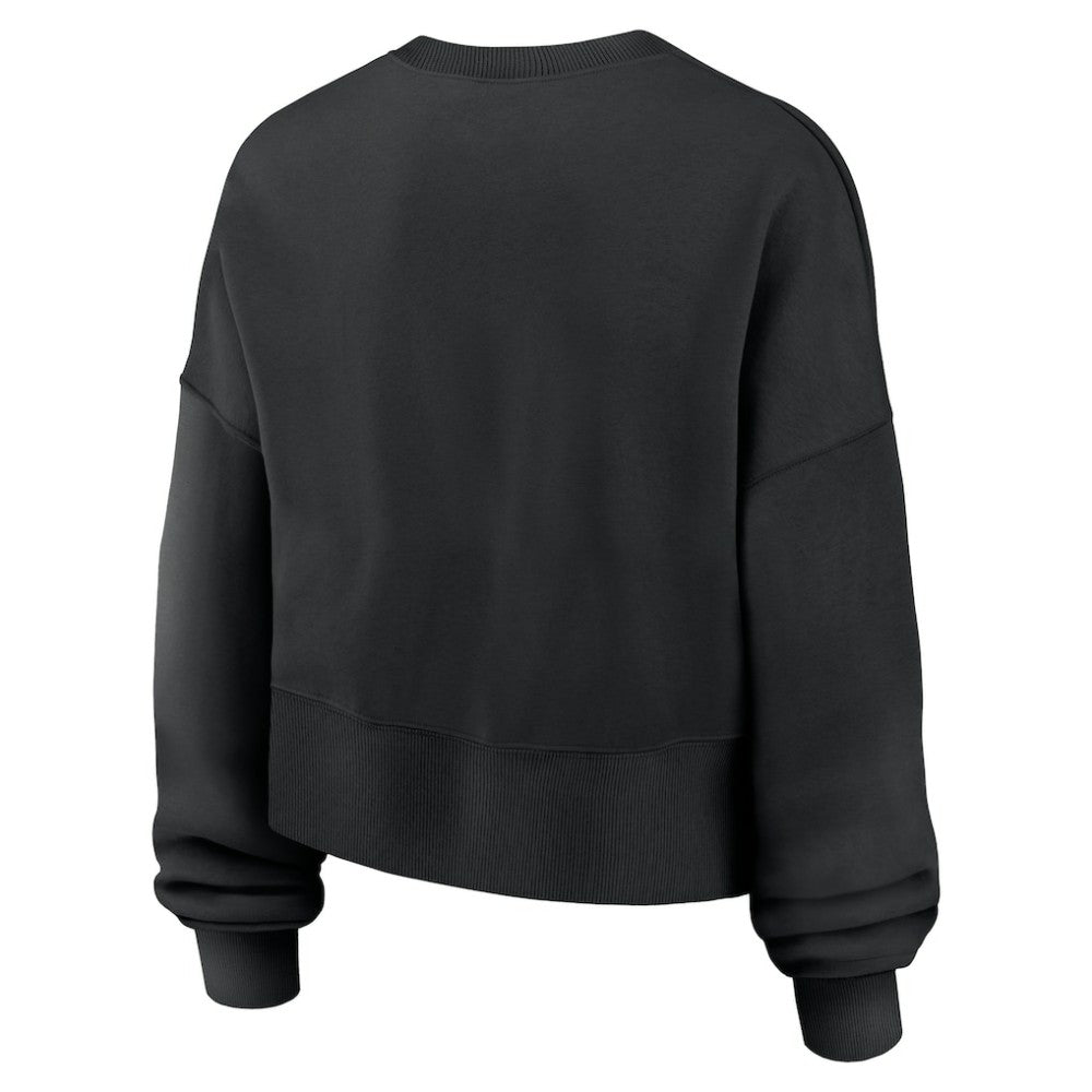 New York Yankees Women's Oversized Primetime Sweatshirt Black