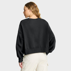 New York Mets Women's Oversized Primetime Sweatshirt Black