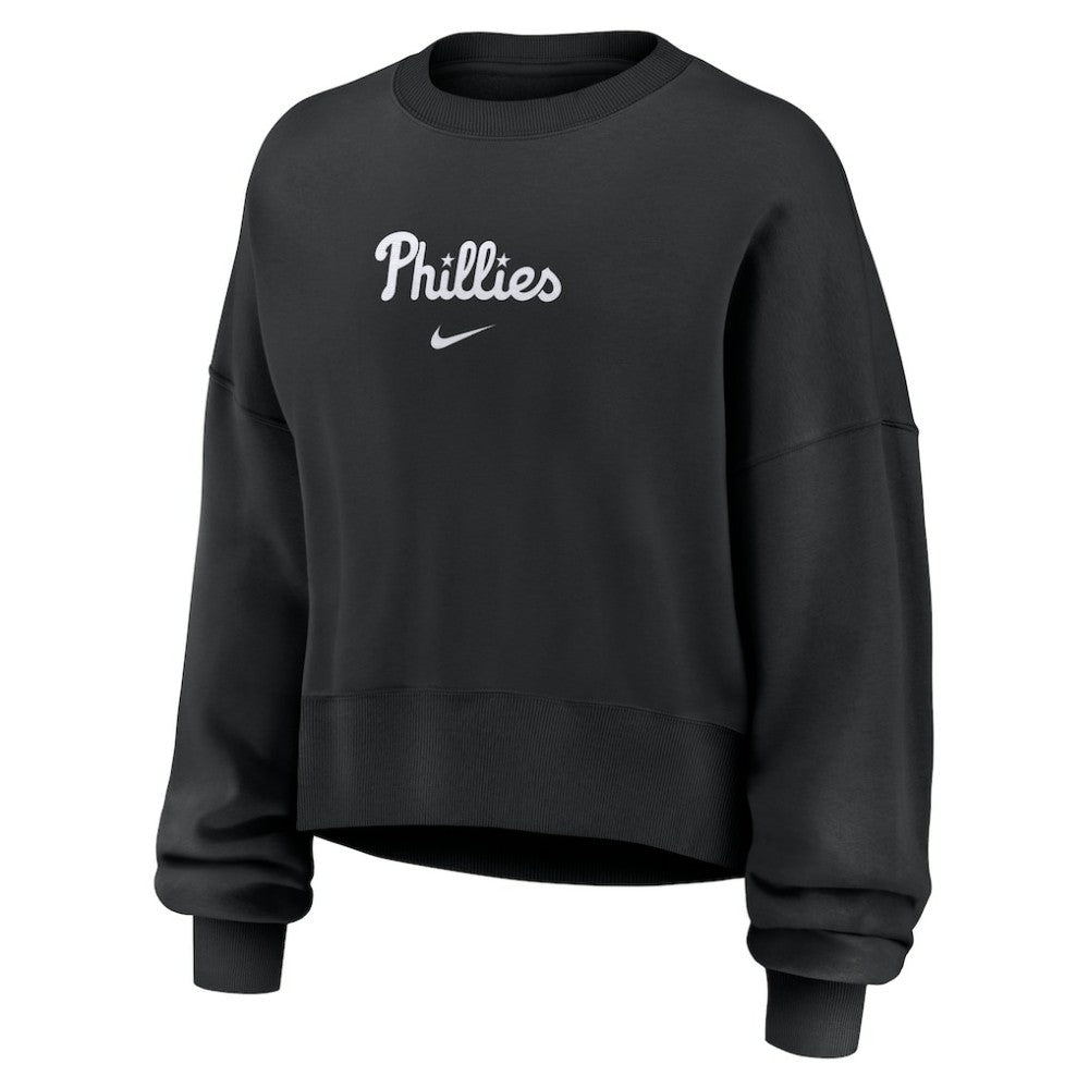 Philadelphia Phillies Women's Oversized Primetime Sweatshirt Black