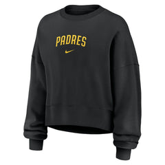 San Diego Padres Women's Oversized Primetime Sweatshirt Black