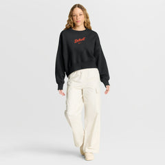 Detroit Tigers Women's Oversized Primetime Sweatshirt Black