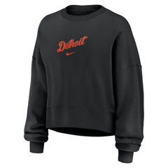 Detroit Tigers Women's Oversized Primetime Sweatshirt Black
