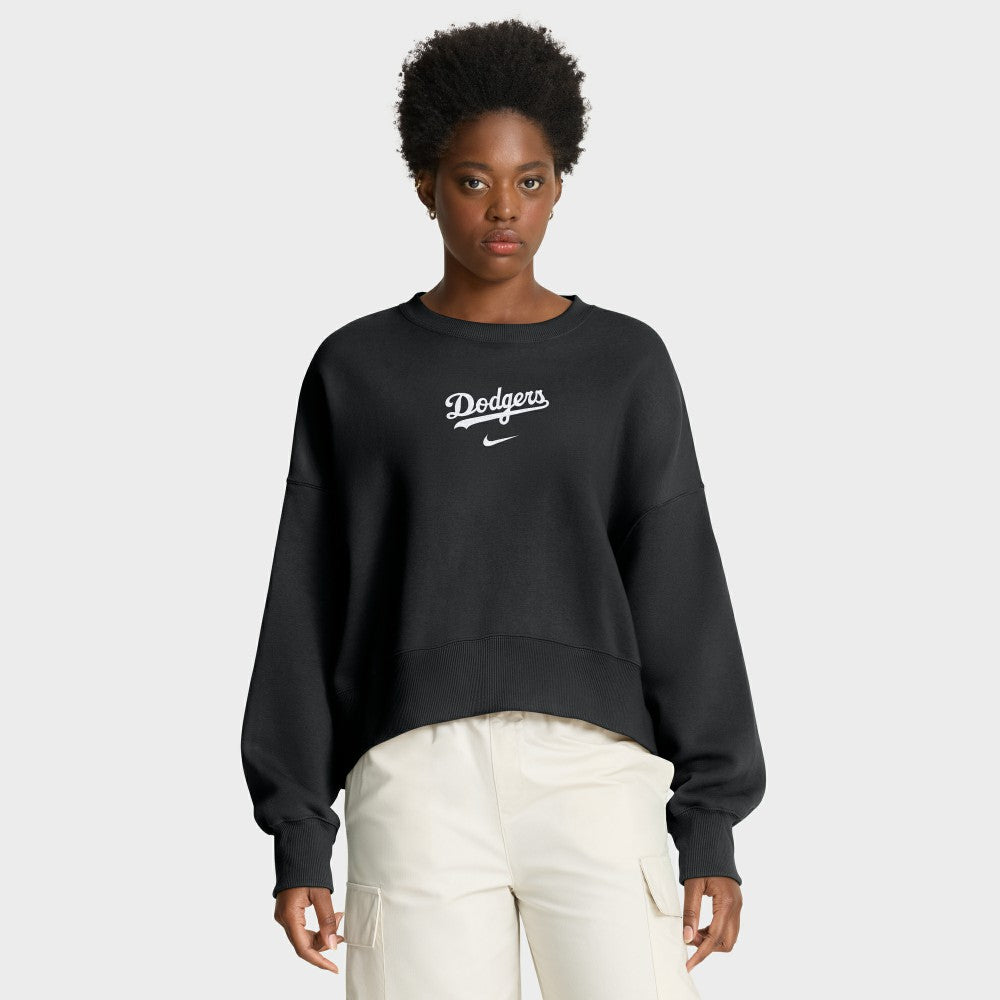 Los Angeles Dodgers Women's Oversized Primetime Sweatshirt Black
