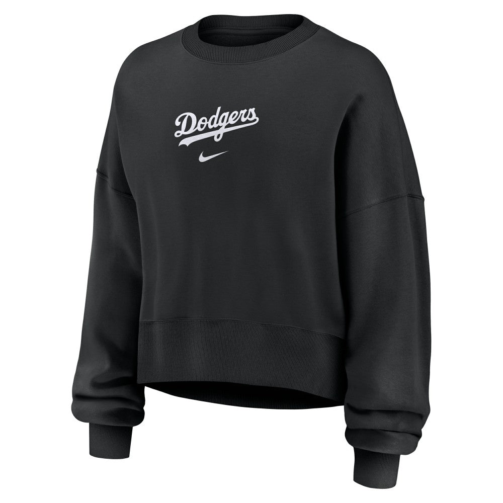 Los Angeles Dodgers Women's Oversized Primetime Sweatshirt Black
