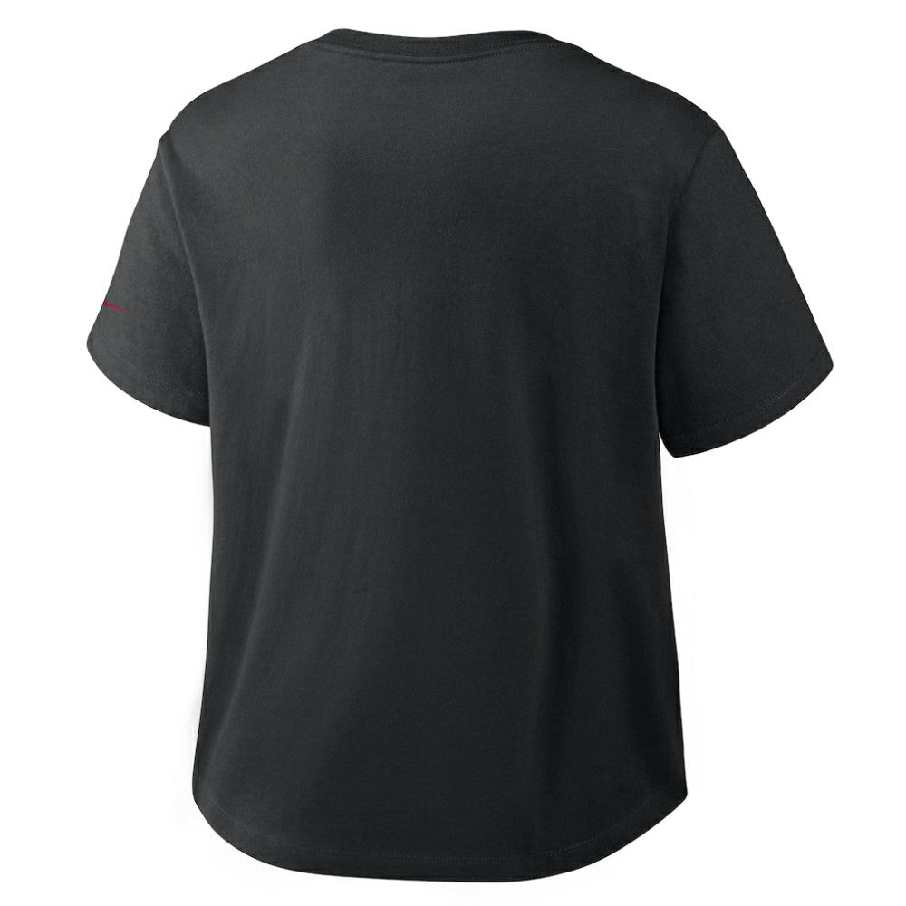 Seattle Mariners Women's Mod Cropped T-Shirt Black