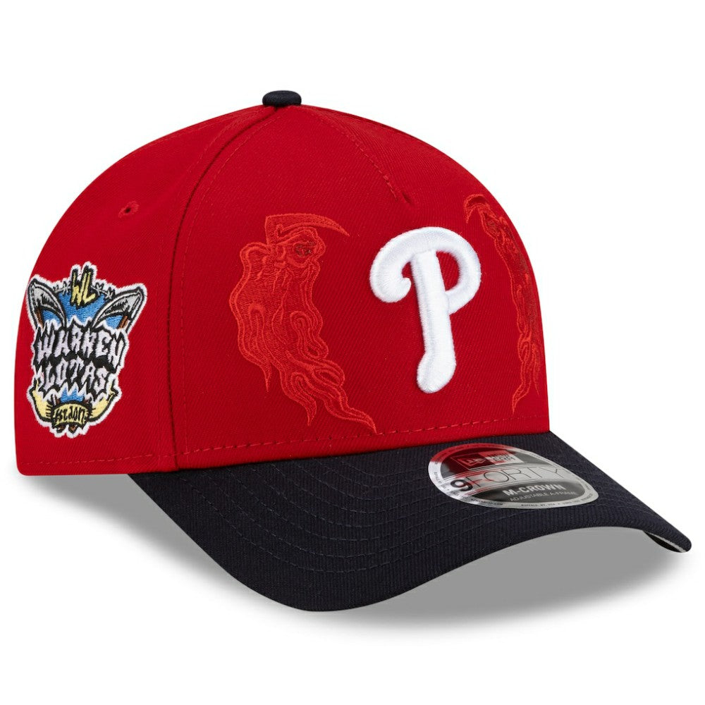 Philadelphia Phillies x Warren Lotas 9FORTY A-Frame M-Crown Adjustable Hat Red/Navy