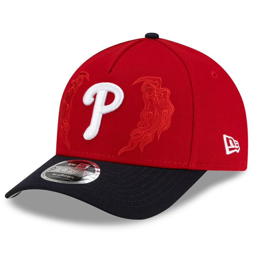 Philadelphia Phillies x Warren Lotas 9FORTY A-Frame M-Crown Adjustable Hat Red/Navy