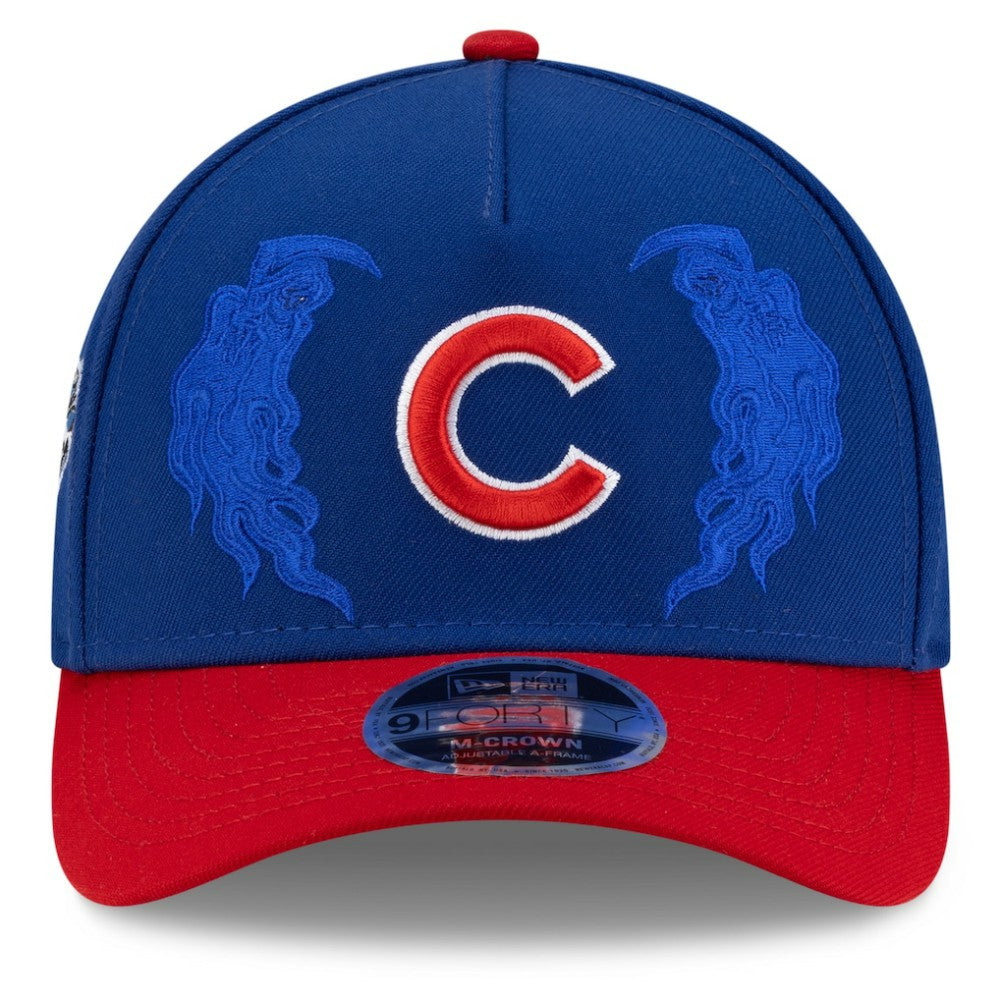Chicago Cubs x Warren Lotas 9FORTY A-Frame M-Crown Adjustable Hat Royal/Red
