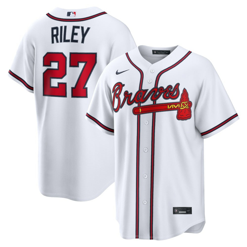 Austin Riley Atlanta Braves Home Replica Jersey White