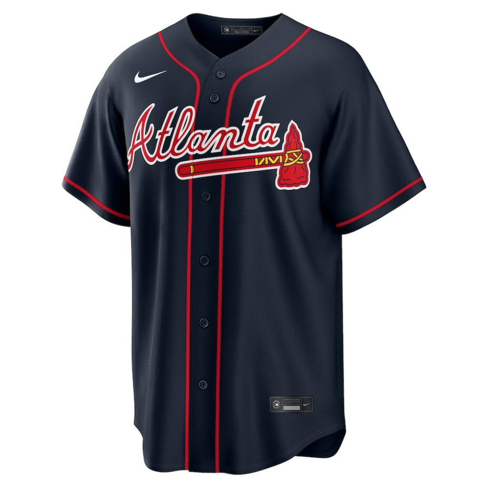 Austin Riley Atlanta Braves Alternate Replica Jersey Navy