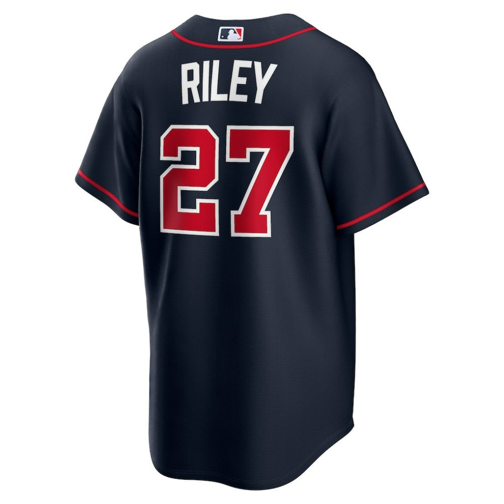 Austin Riley Atlanta Braves Alternate Replica Jersey Navy