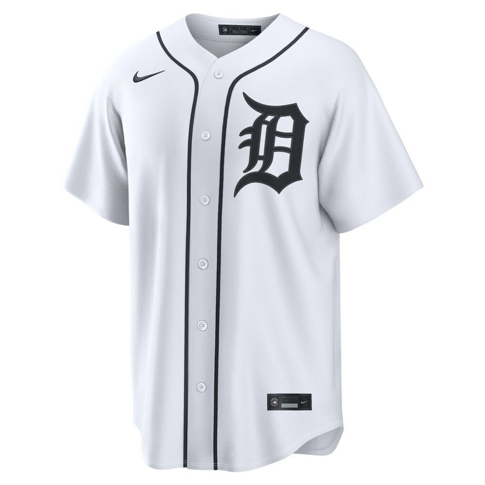 Javier Báez Detroit Tigers Home Replica Jersey White