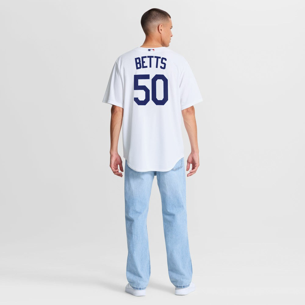 Mookie Betts Los Angeles Dodgers Home Replica Jersey White