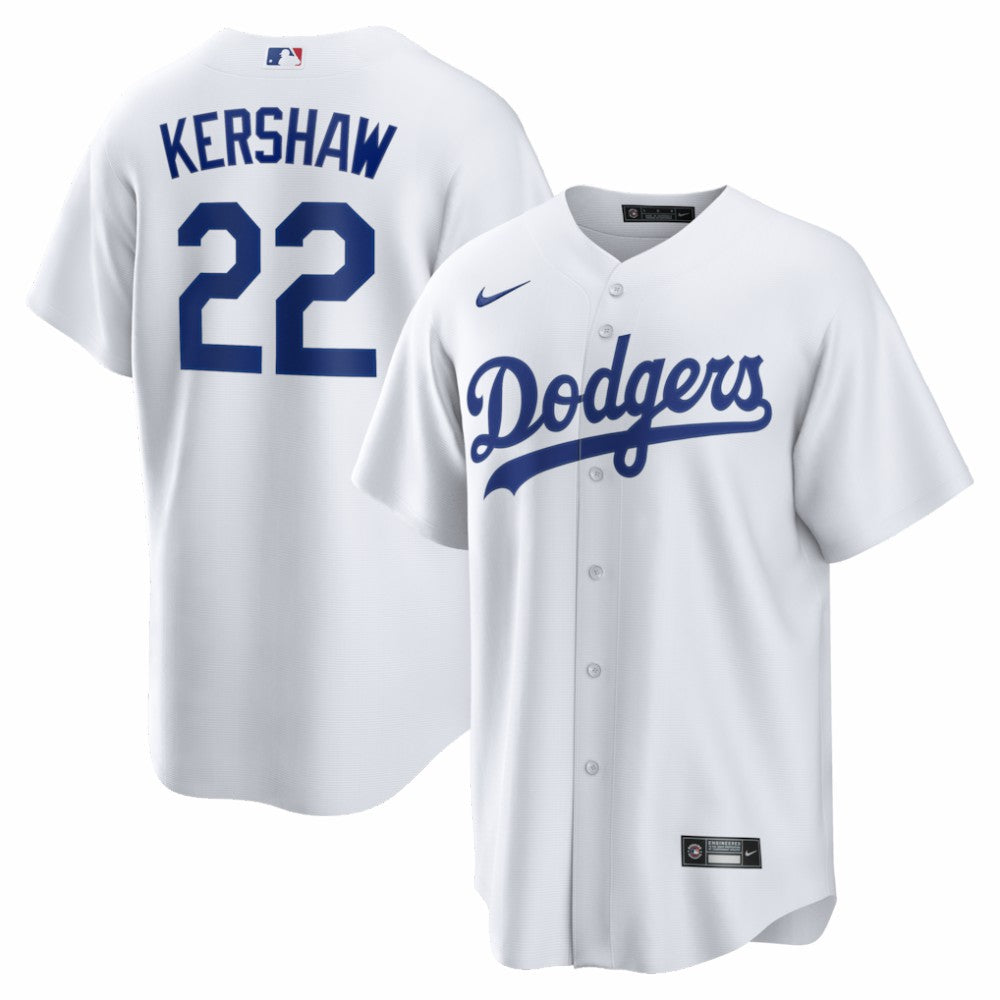 Clayton Kershaw Los Angeles Dodgers Home Replica Jersey White