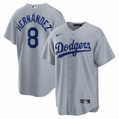 Enrique Hernández Los Angeles Dodgers Road Replica Jersey Gray