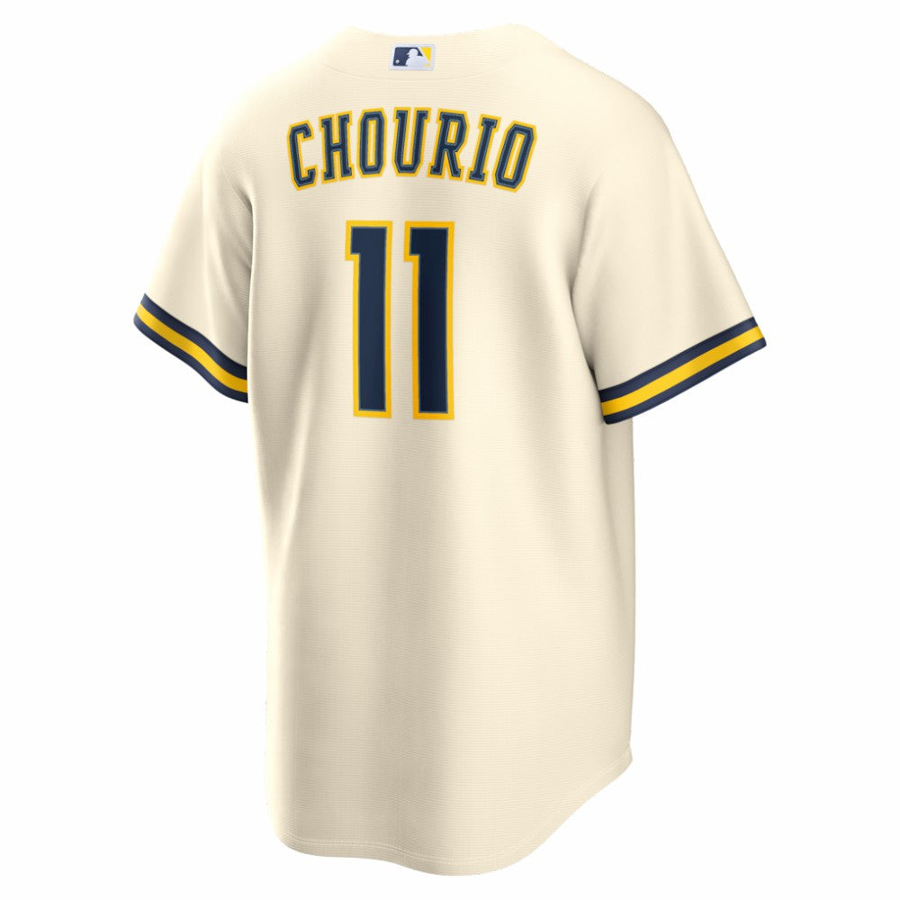 Jackson Chourio Milwaukee Brewers Home Replica Jersey Cream