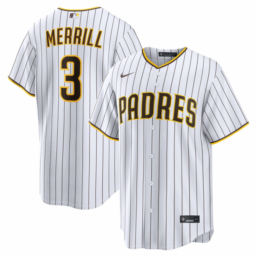 Jackson Merrill San Diego Padres Home Replica Player Jersey White