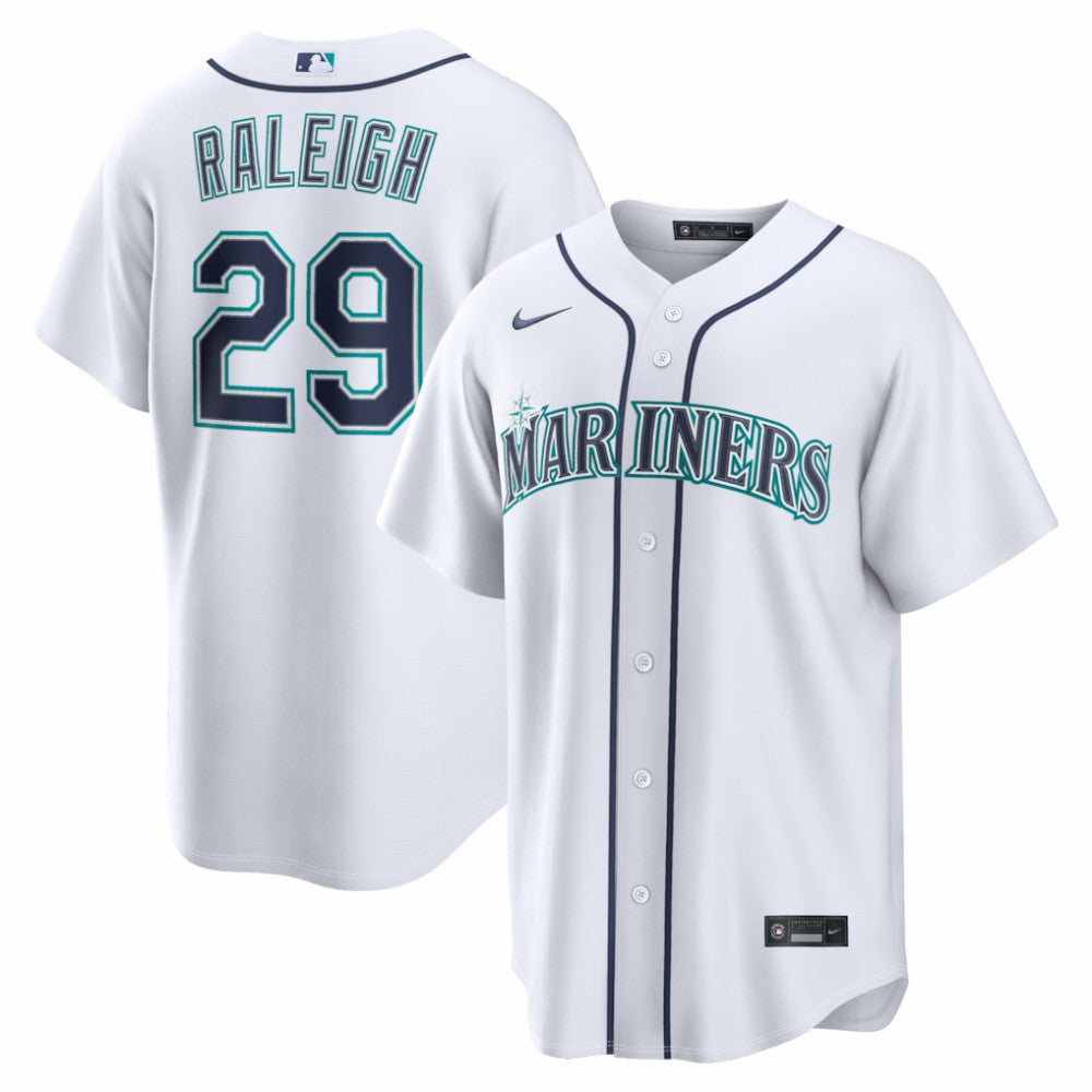 Cal Raleigh Seattle Mariners Home Replica Jersey White