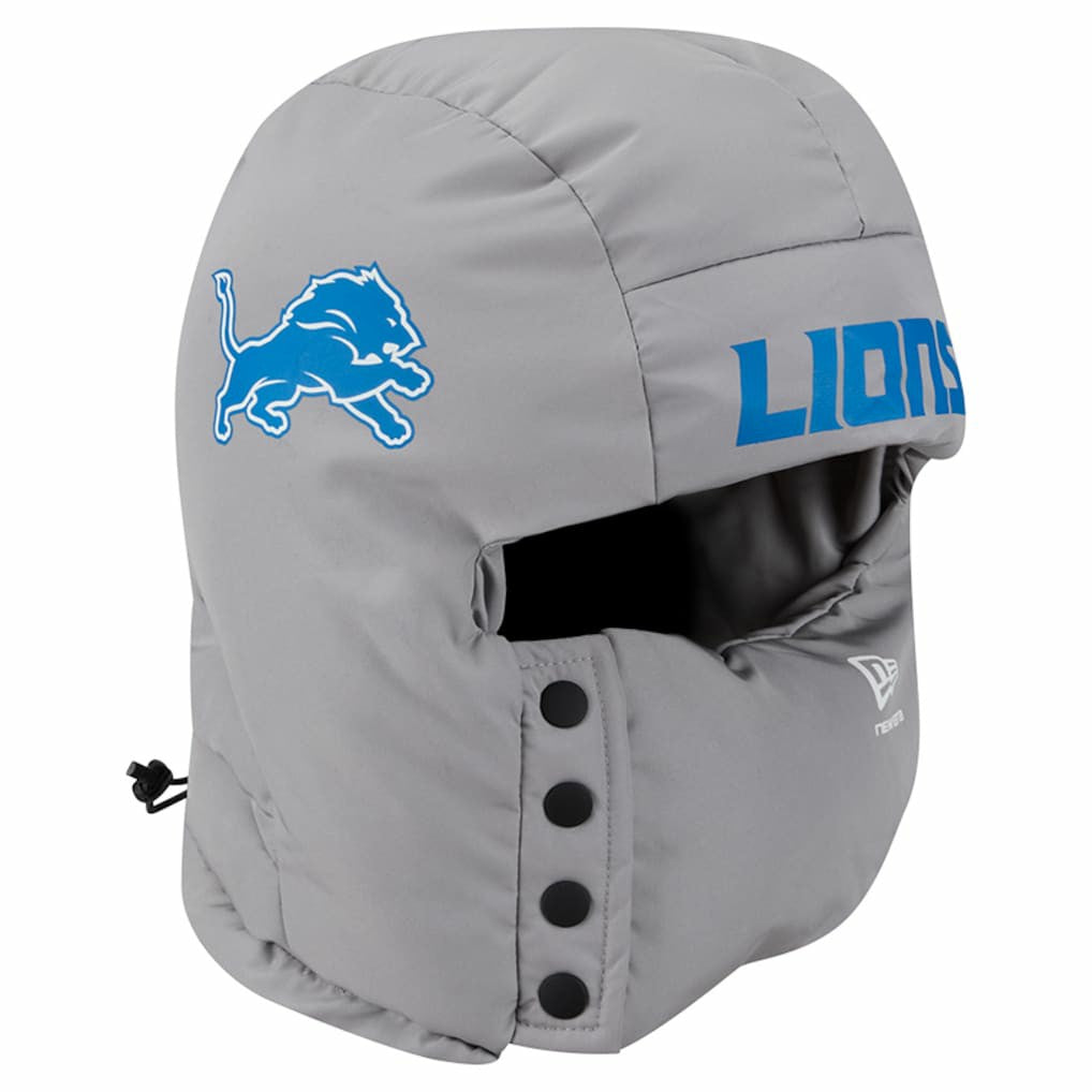 Detroit Lions New Era Puffer Balaclava - Gray on sale