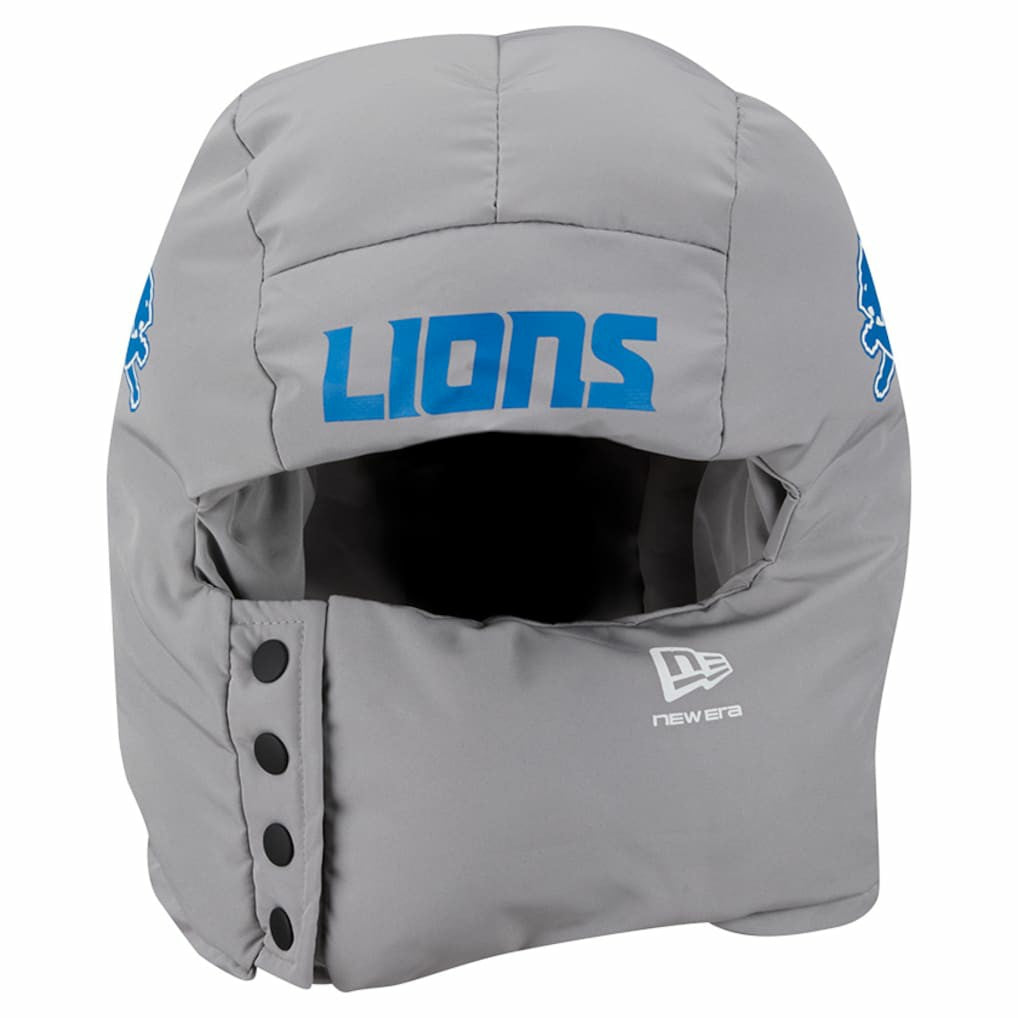 Detroit Lions New Era Puffer Balaclava - Gray on sale