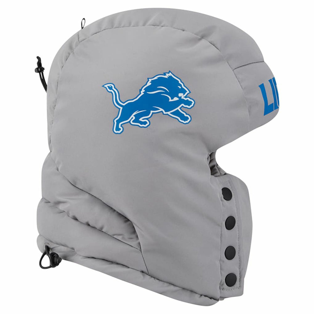 Detroit Lions New Era Puffer Balaclava - Gray on sale