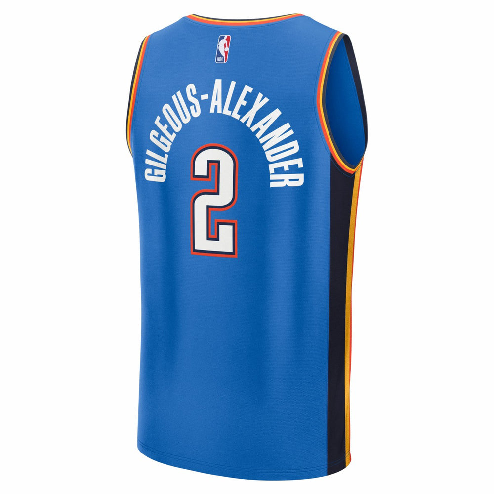 Shai Gilgeous-Alexander Oklahoma City Thunder Fast Break Replica Player Jersey - Icon Edition - Blue sale