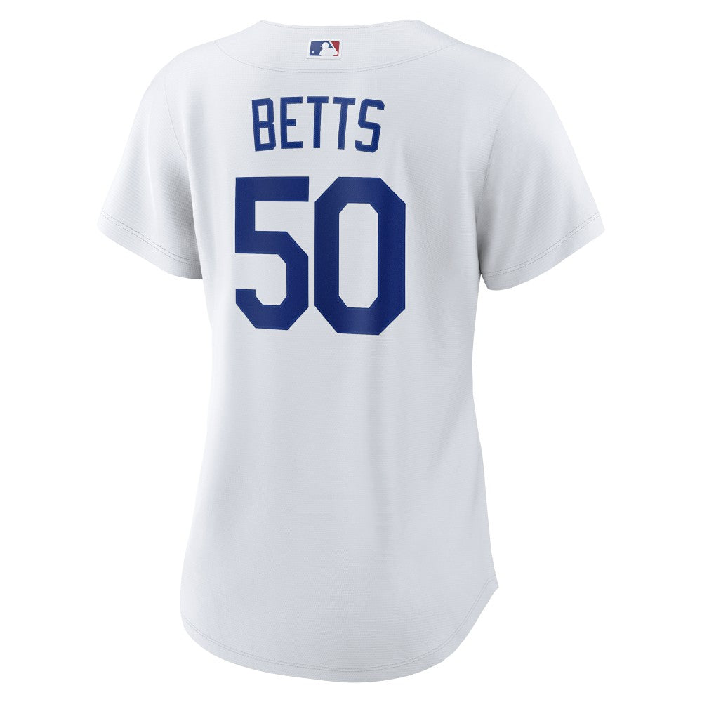 Mookie Betts Los Angeles Dodgers Women's Home Replica Jersey White