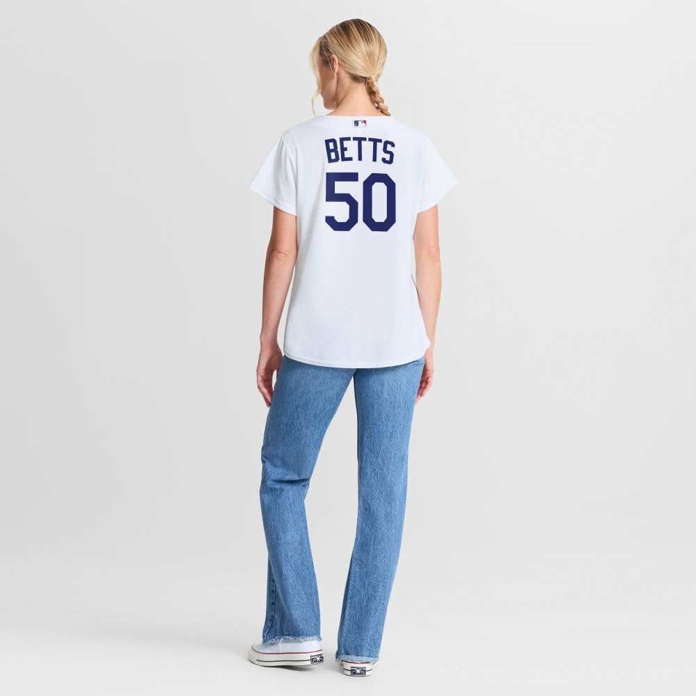 Mookie Betts Los Angeles Dodgers Women's Home Replica Jersey White