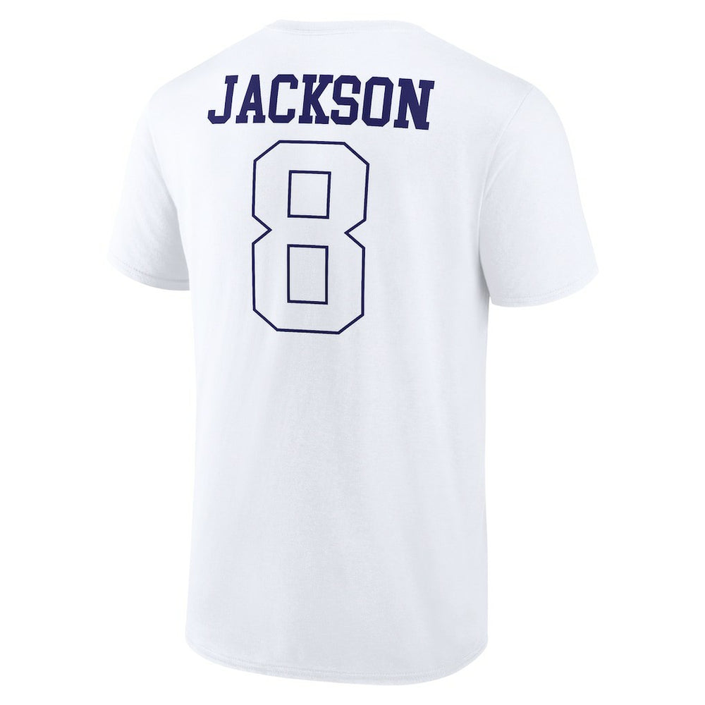 Lamar Jackson Baltimore Ravens Tonal Name & Number T-Shirt - White sale