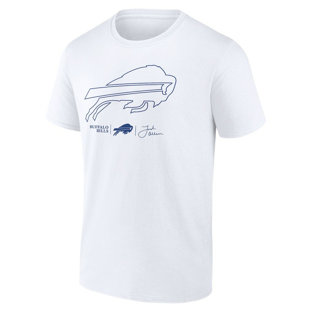 Josh Allen Buffalo Bills Tonal Name & Number T-Shirt - White online