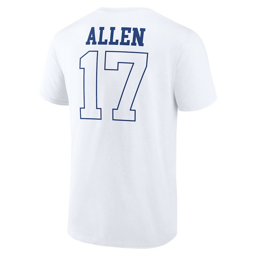 Josh Allen Buffalo Bills Tonal Name & Number T-Shirt - White online
