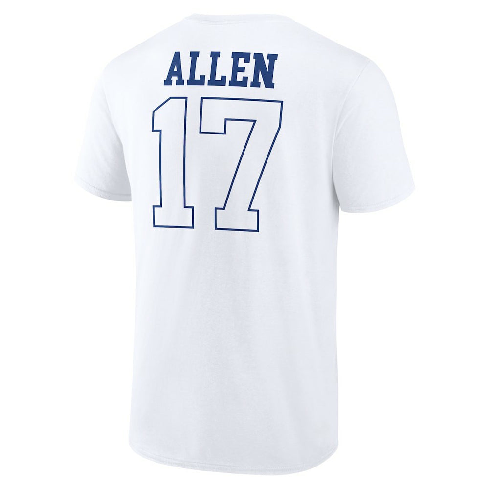 Josh Allen Buffalo Bills Tonal Name & Number T-Shirt - White online