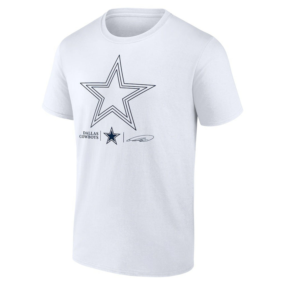 CeeDee Lamb Dallas Cowboys Tonal Name & Number T-Shirt - White outlet