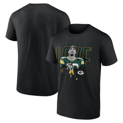 Jordan Love Green Bay Packers Humble Shadow Player T-Shirt - Black sale