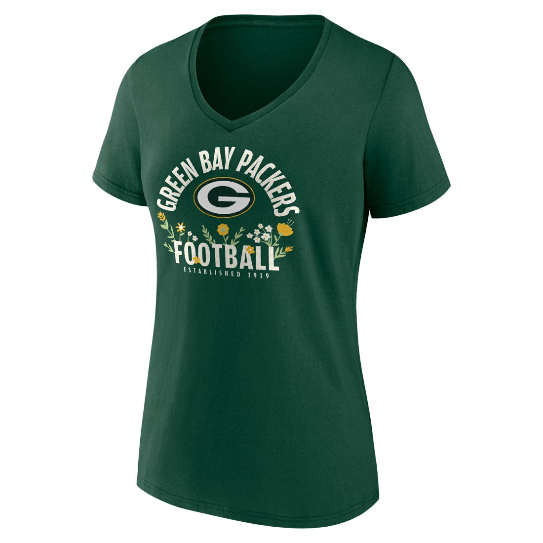 Jordan Love Green Bay Packers Women's Floral Name & Number V-Neck T-Shirt - Green online