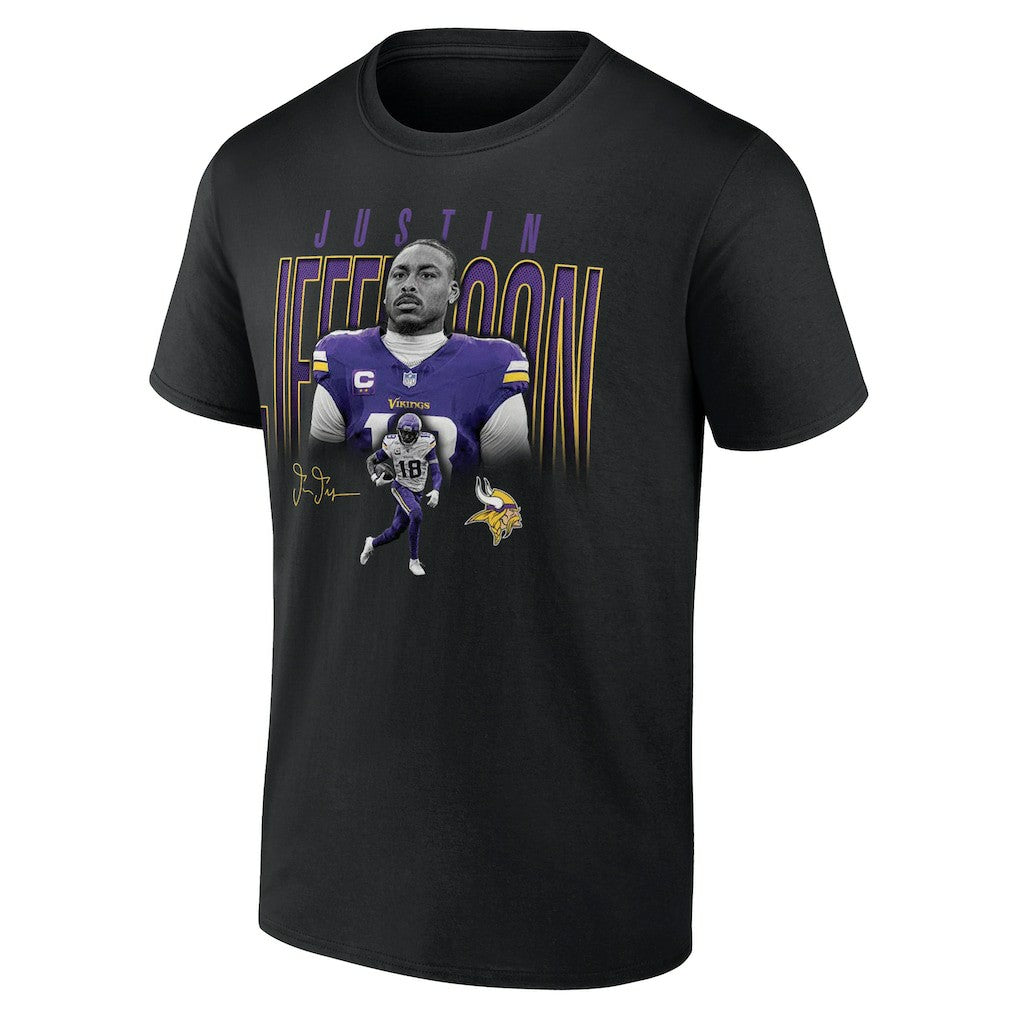 Justin Jefferson Minnesota Vikings Humble Shadow Player T-Shirt - Black online