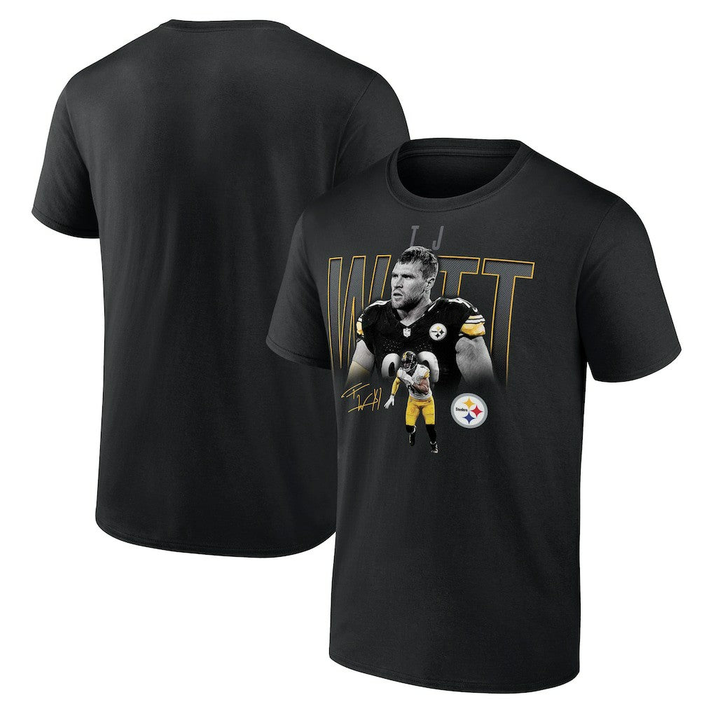 T.J. Watt Pittsburgh Steelers Humble Shadow Player T-Shirt - Black for sale