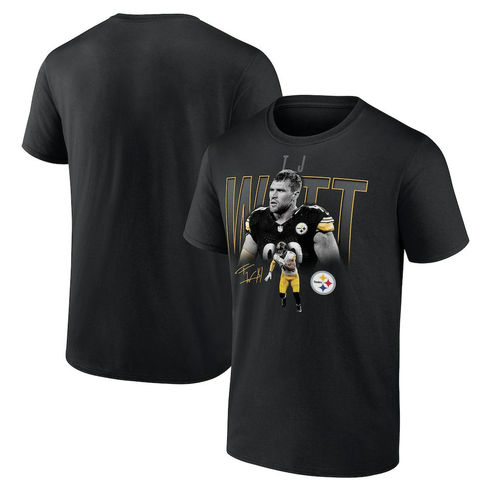 T.J. Watt Pittsburgh Steelers Humble Shadow Player T-Shirt - Black for sale