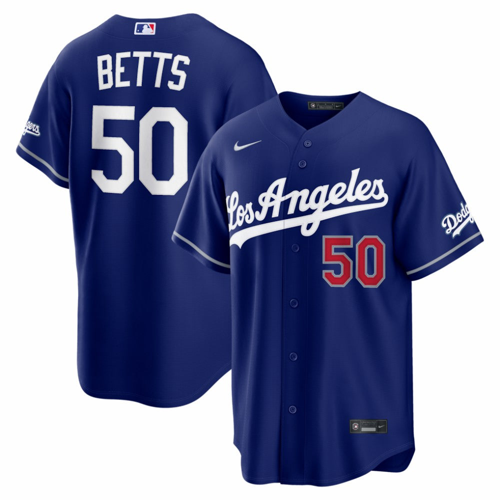 Mookie Betts Los Angeles Dodgers Alternate Stadium Jersey Royal