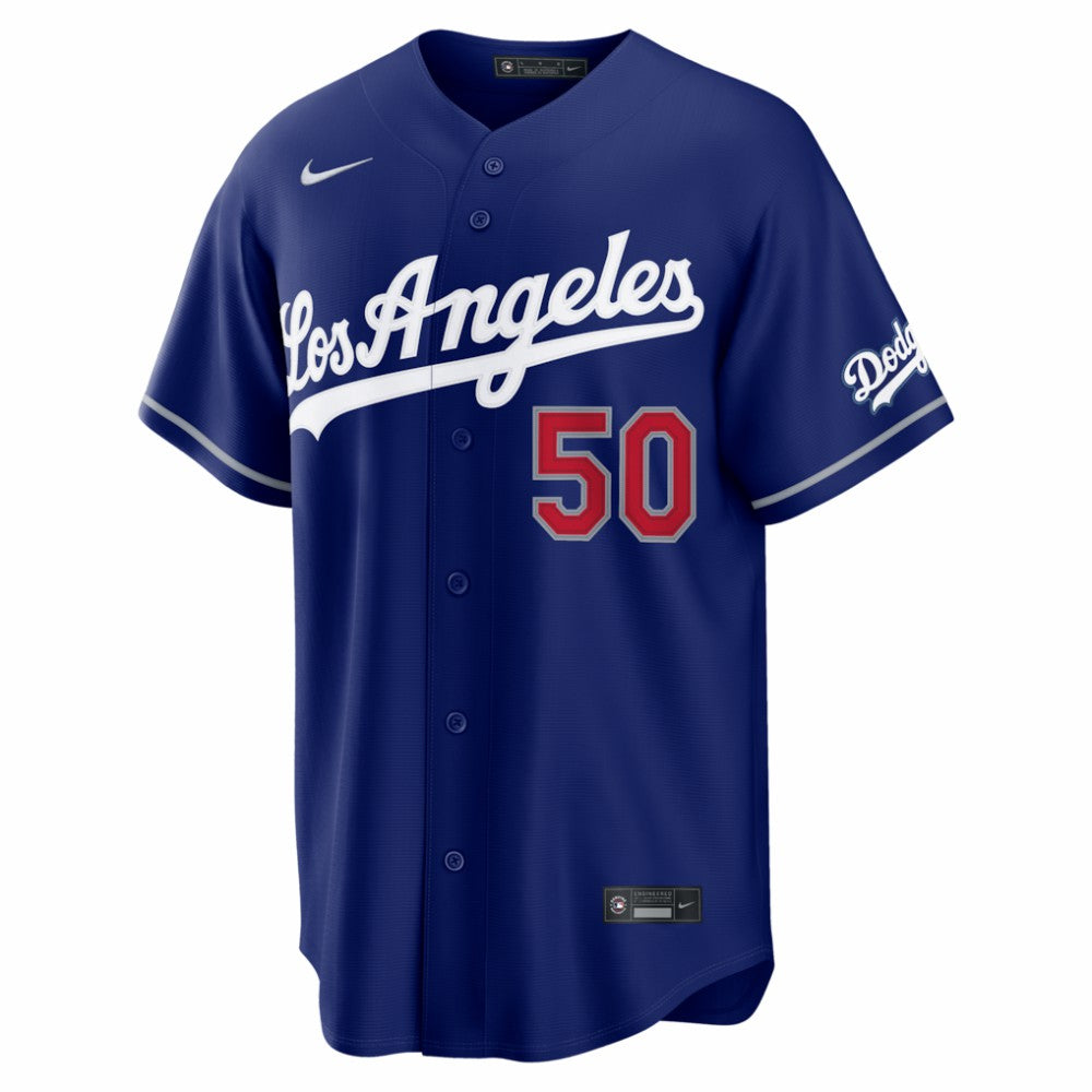 Mookie Betts Los Angeles Dodgers Alternate Stadium Jersey Royal
