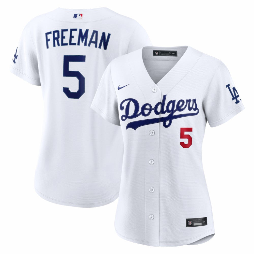 Freddie Freeman Los Angeles Dodgers Women's Home Stadium Jersey White